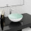 Berkfield Basin Tempered Glass 30x12 cm White 1