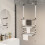 Berkfield 3-Tier Hanging Laundry Drying Rack Aluminium 1