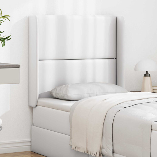 Berkfield Headboard Ear White 80 x 16 x 4 cm PVC