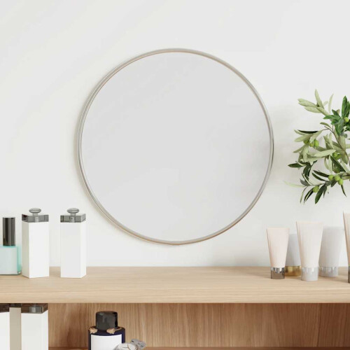 Berkfield Wall Mirror Silver ò 30 cm Round