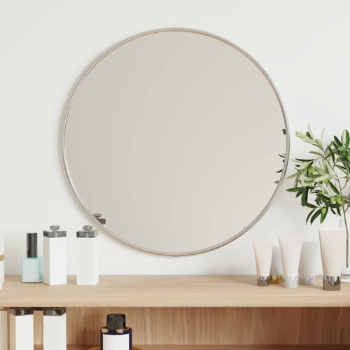 Berkfield Wall Mirror Silver ò 40 cm Round