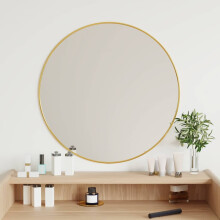 Berkfield Wall Mirror Gold ò 60 cm Round