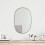 Berkfield Wall Mirror Black 50x35 cm 1