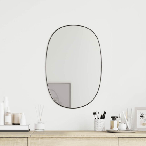 Berkfield Wall Mirror Black 50x35 cm