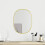 Berkfield Wall Mirror Gold 40x30 cm 1
