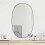 Berkfield Wall Mirror Black 70x45 cm 1