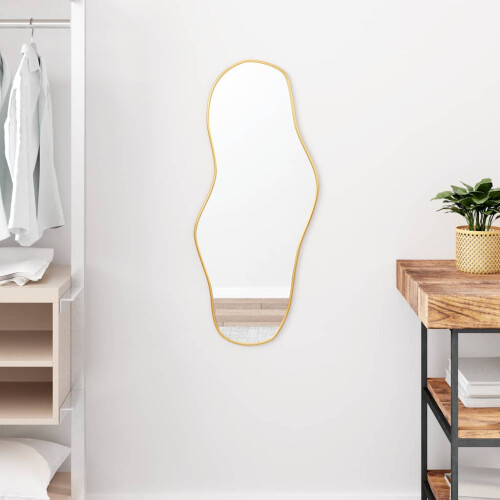 Berkfield Wall Mirror Gold 80x35 cm
