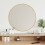 Berkfield Wall Mirror Gold ò 50 cm Round 1