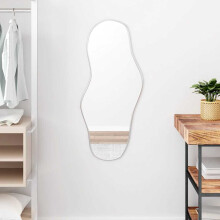 Berkfield Wall Mirror Silver 90x40 cm