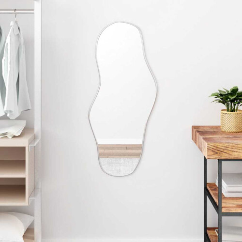 Berkfield Wall Mirror Silver 90x40 cm