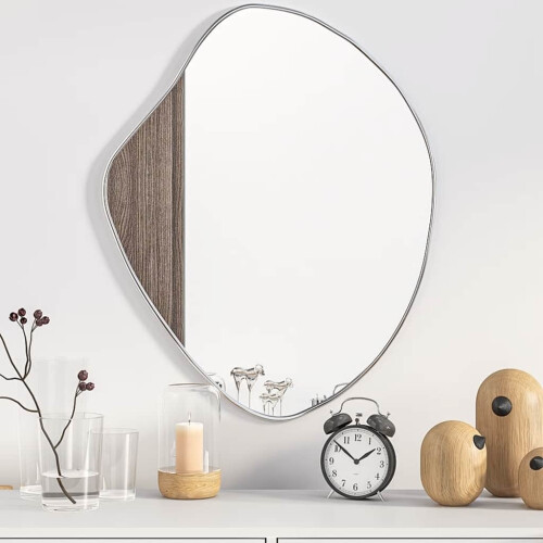 Berkfield Wall Mirror Silver 60x50 cm