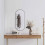 Berkfield Wall Mirror Black 90x40 cm Oval 1