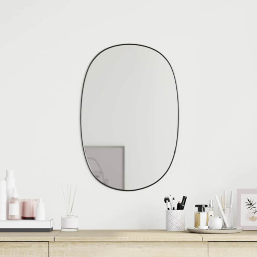Berkfield Wall Mirror Black 60x40 cm
