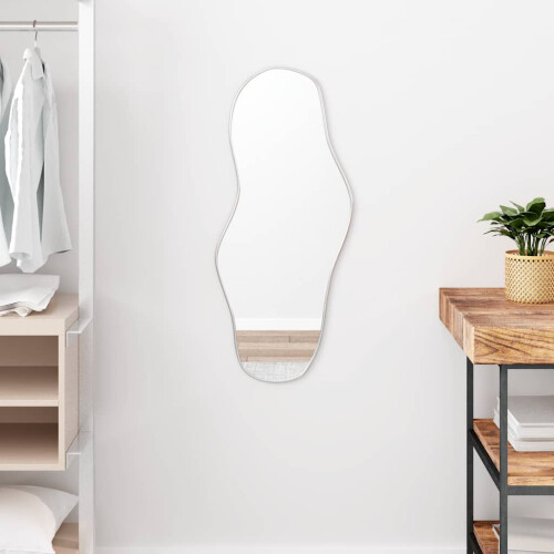 Berkfield Wall Mirror Silver 80x35 cm