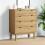 Berkfield Drawer Cabinet OTTA 76.5x39.5x90cm Solid Wood Pine 1