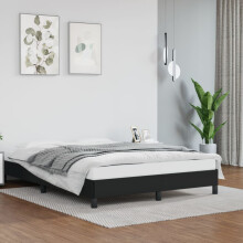Berkfield Bed Frame without Mattress Black 135x190 cm Double Double Faux Leather