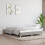 Berkfield Bed Frame without Mattress Light Grey 135x190 cm Double Double Fabric 1