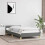 Berkfield Bed Frame without Mattress Dark Grey 90x190cm Single Fabric 1