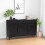 Berkfield Sideboard Black 110x35x70 cm Solid Pinewood 1