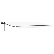 Berkfield Manual Retractable Awning with LEDs 4 x 3 m