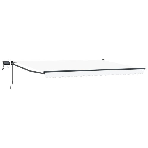 Berkfield Manual Retractable Awning with LEDs 4 x 3 m