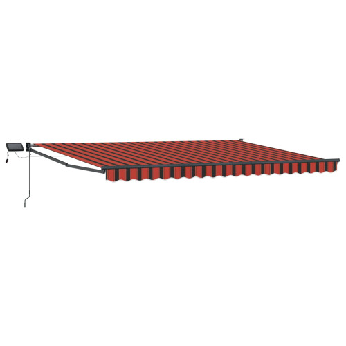 Berkfield Manual Retractable Awning with LEDs 5 x 3 m