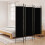 Berkfield 6-Panel Room Divider Black 240x200 cm Fabric 1