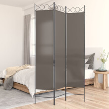 Berkfield 3-Panel Room Divider Anthracite 120x220 cm Fabric