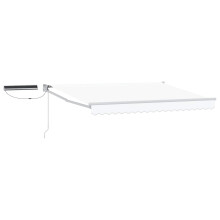 Berkfield Electric Retractable Awning White 3.5 x 2.5 m