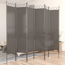 Berkfield 6-Panel Room Divider Anthracite 240x220 cm Fabric