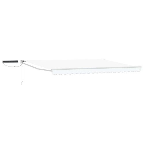 Berkfield Electric Retractable Awning White 4 x 3 m