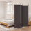 Berkfield 3-Panel Room Divider Brown 150x200 cm Fabric 1