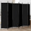 Berkfield 6-Panel Room Divider Black 300x200 cm Fabric 1