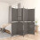Berkfield 5-Panel Room Divider Anthracite 250x180 cm Fabric 1