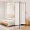 Berkfield 3-Panel Room Divider White 120x220 cm Fabric 1