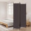 Berkfield 3-Panel Room Divider Brown 150x220 cm Fabric 1