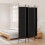 Berkfield 4-Panel Room Divider Black 160x220 cm Fabric 1