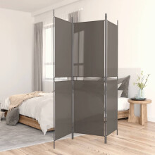 Berkfield 3-Panel Room Divider Anthracite 150x220 cm Fabric