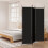 Berkfield 3-Panel Room Divider Black 150x200 cm Fabric 1