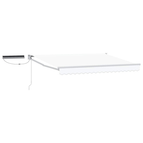 Berkfield Electric Retractable Awning White 3 x 2.5 m