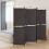 Berkfield 5-Panel Room Divider Brown 250x200 cm Fabric 1