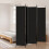 Berkfield 5-Panel Room Divider Black 250x220 cm Fabric 1