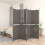 Berkfield 5-Panel Room Divider Anthracite 250x220 cm Fabric 1