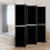 Berkfield 5-Panel Room Divider Black 250x220 cm Fabric 1