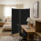 Berkfield 2-Panel Room Divider Black 175x180 cm Fabric 1