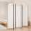 Berkfield 5-Panel Room Divider White 250x200 cm Fabric 1