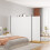 Berkfield 3-Panel Room Divider White 525x180 cm Fabric 1