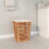 Berkfield Bathroom Stool 40.5x40.5x56 cm Solid Wood Walnut 1