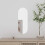 Berkfield Wall Mirror 15x40 cm Glass Oval 1