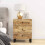Berkfield Bedside Cabinet 50x33x62 cm Solid Wood Mango&Engineered Wood 1